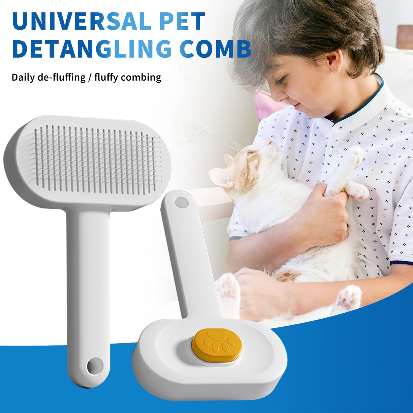 US Local Efficient Universal Pet Hair Removal Comb, Gently Smoothing Out The Tangled Hair Of Your Beloved Pet, Carefully Caring For Every Gentle Touch