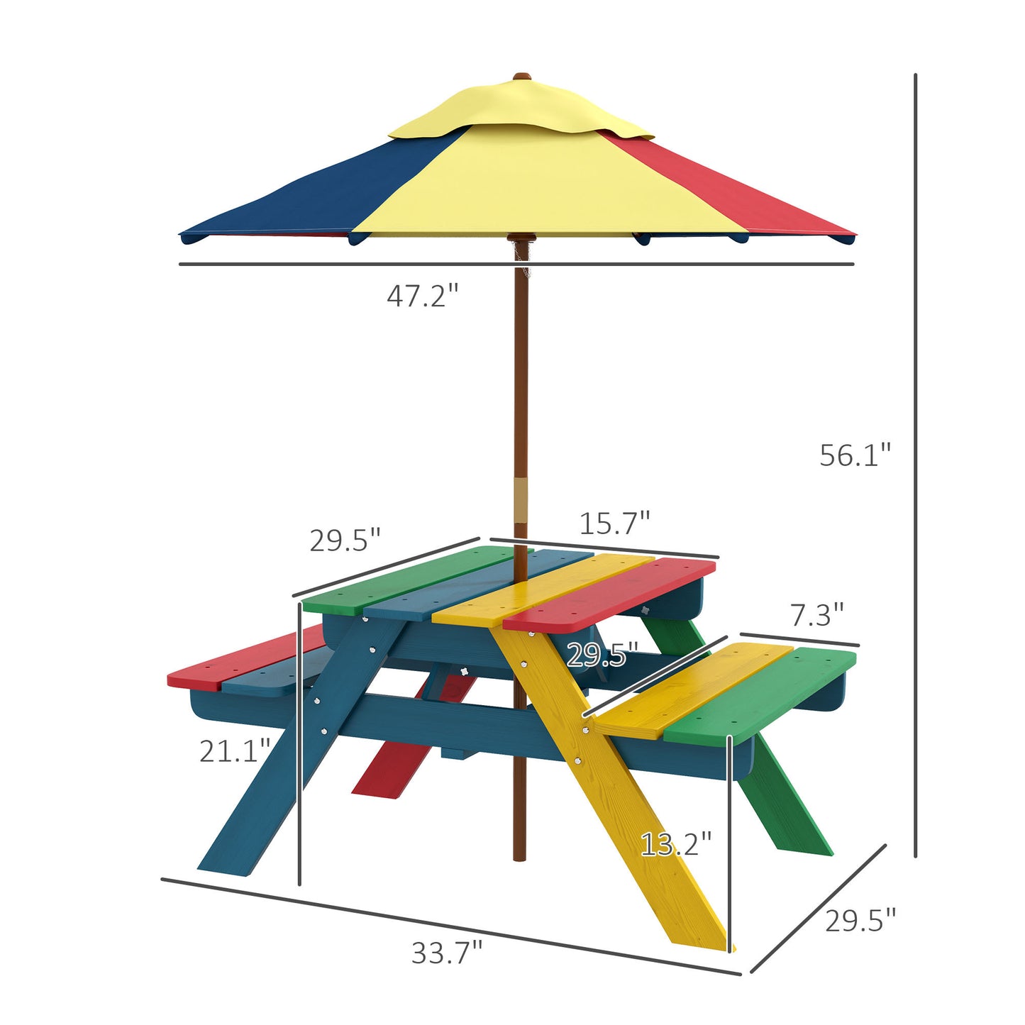 US Local Children's Picnic Table, Not Shipped On Weekends, Amazon Shipping