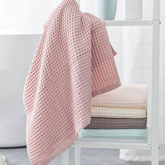HE0001 40s combed cotton waffle face towel 1 pcs set, 6 Color FT