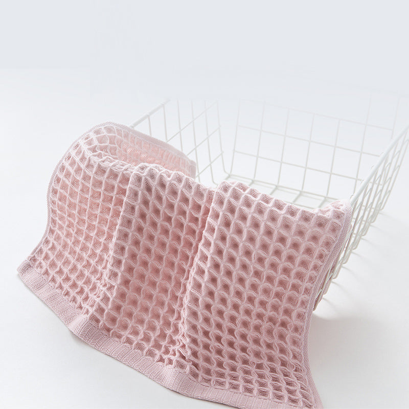 HE0001 40s combed cotton waffle face towel 1 pcs set, 6 Color FT