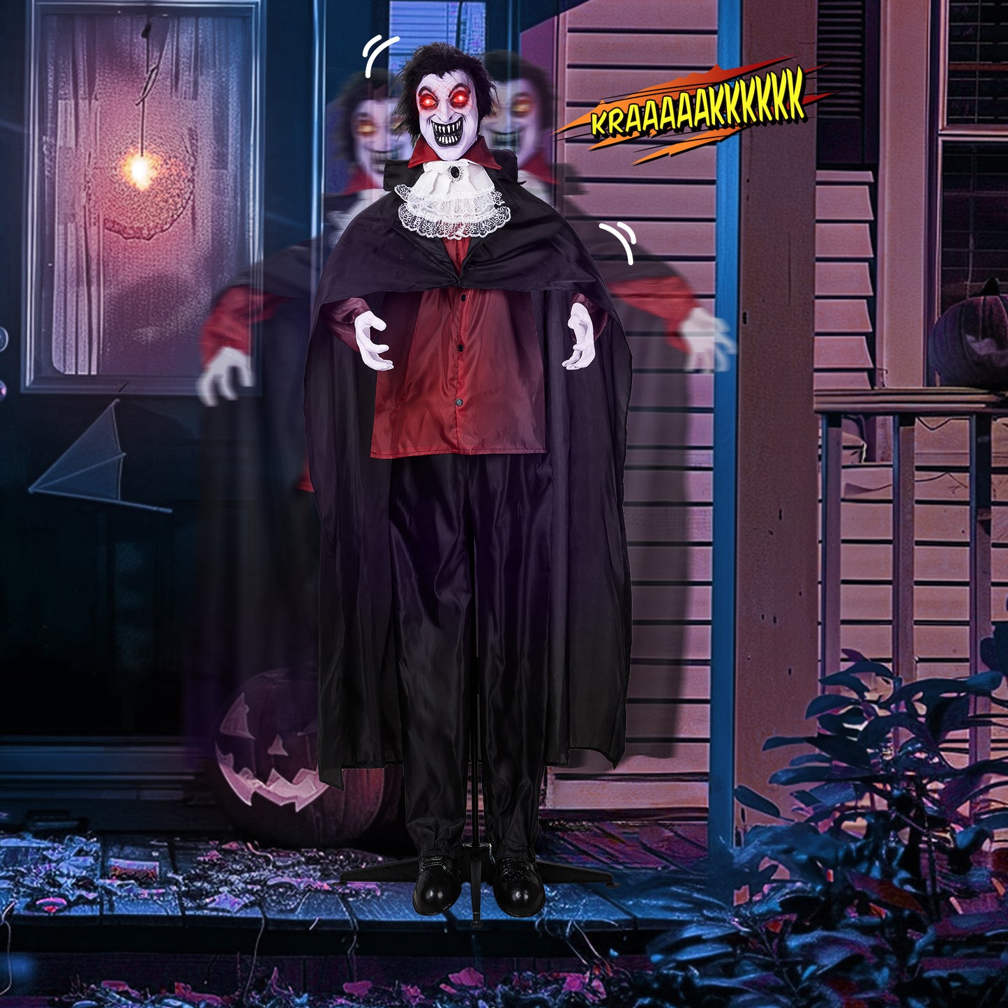 US Local 5.7ft Vampire Outdoor Halloween Decorations