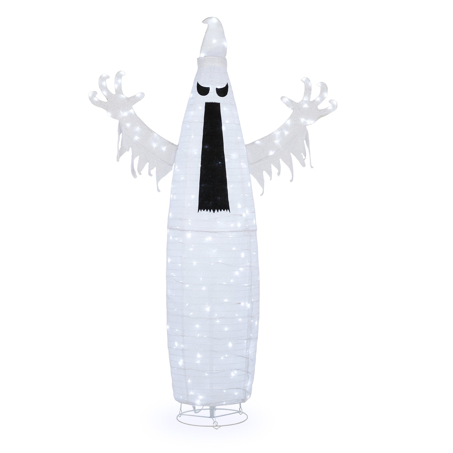 US Local 5.9ft Pop-up Ghost 160LED Lighted Outdoor Halloween Decorations