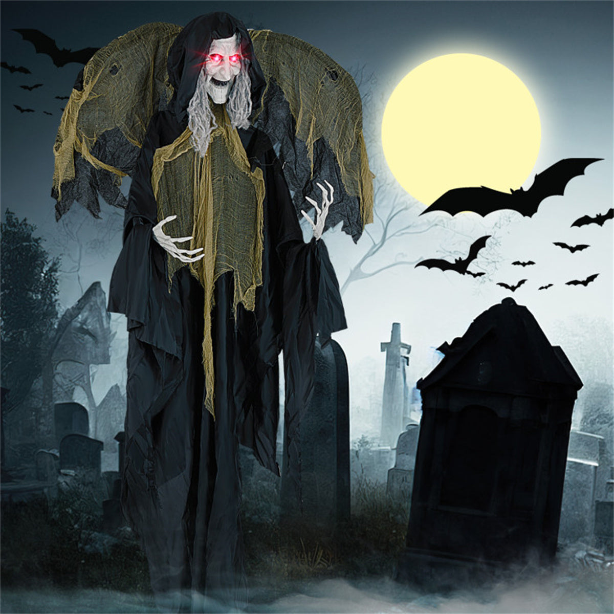US Local 8.2 ft Halloween Decoration Standing Witch