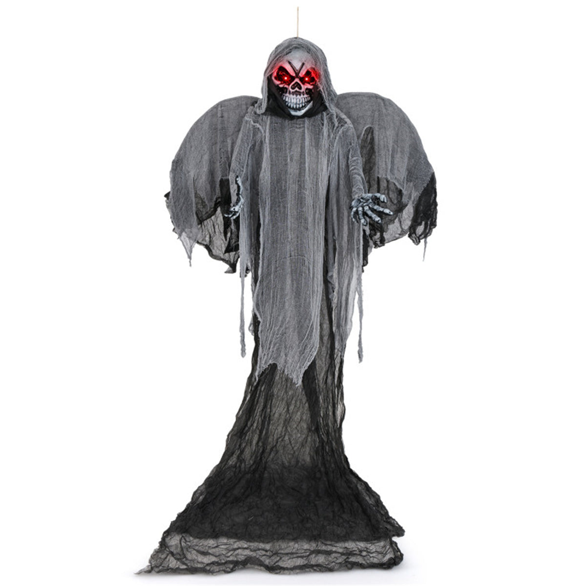 US Local 12.1 Ft Skeleton Ghost Halloween Decoration