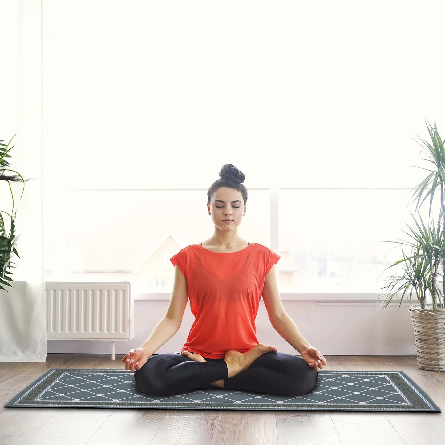 US Local Kitchen Rugs Washable Kitchen Mats for Floor Non Slip Kitchen Mats Set of 2 Absorbent Kitchen Runner, 19.7 X 31.5 In +19.7 X 47.2 In