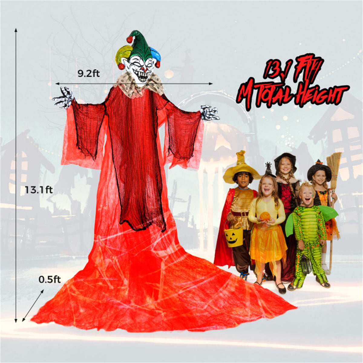 US Local 13 Feet Halloween Decoration Clown