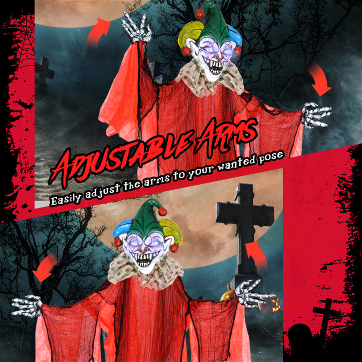 US Local 13 Feet Halloween Decoration Clown