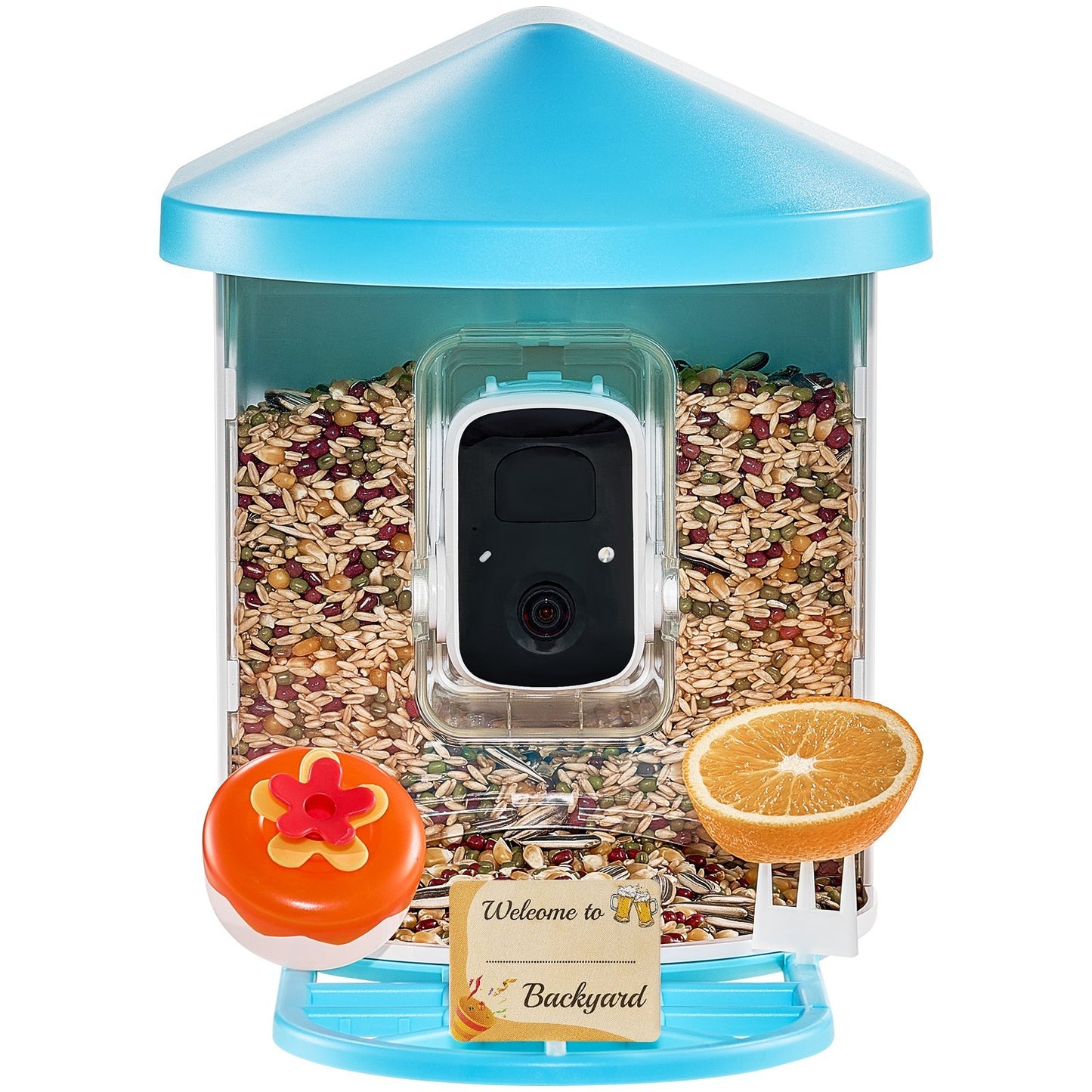 US Local VEVOR Smart Bird Feeder With Camera 2K HD AI Identify Bird Species Auto Capture