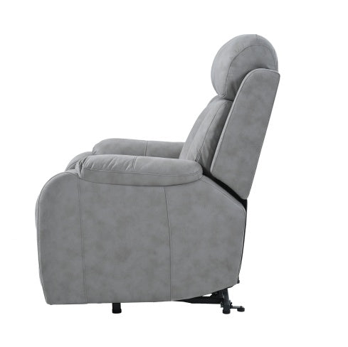 Electric Power Lift Recliner Chair For Elderly, Fabric Recliner Chair For Seniors, Home Theater Seating,Living Room Chair,Side Pocket, Remote Control,Light Gray
