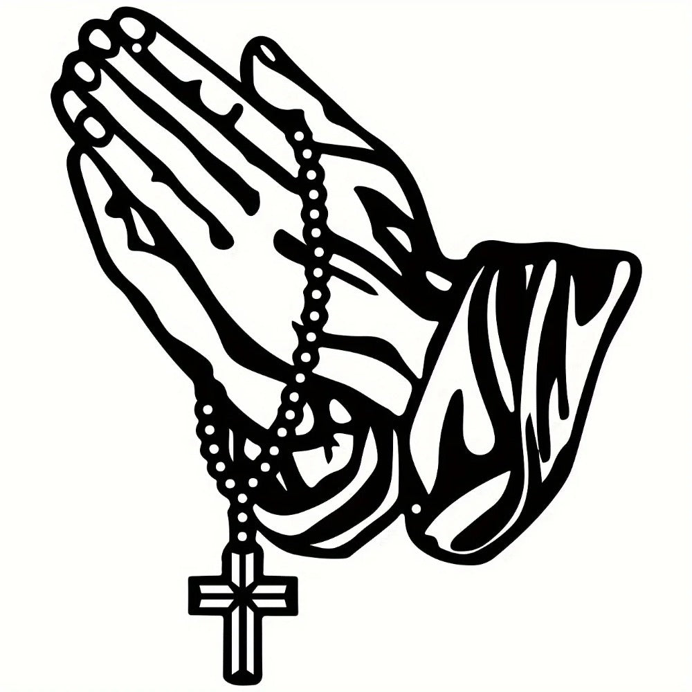 US Local Gothic Black Metal Cross Wall Art - Prayer Faith Decor for Bedroom, Living Room, Office, Bathroom & Kitchen - Halloween Home Decor, Housewarming Gift, Unique Room Decoration, Gothic Wall Hanging"room