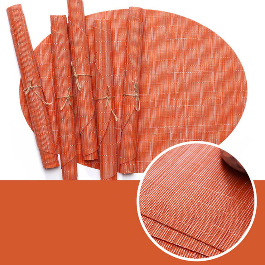 Teslin bamboo pattern western placemat