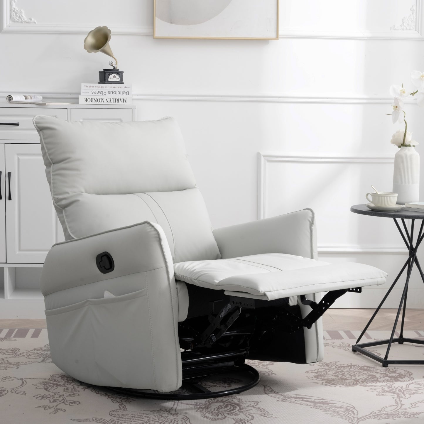 360 Swivel Rocking Recliner Chair, Nursery Glider, Modern Small Rocker