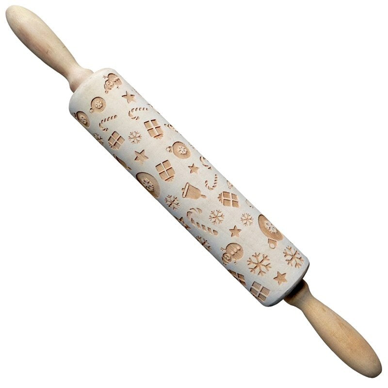 USA Local Rolling Pin Christmas Embossing