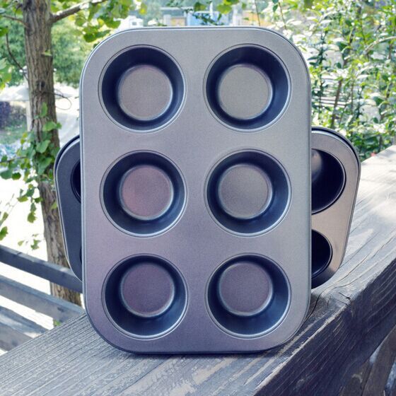 改 Roasting Tool Round 6 Maffen Cake Baking Tray Without Maffen Cake Mold Cupcake Mold
