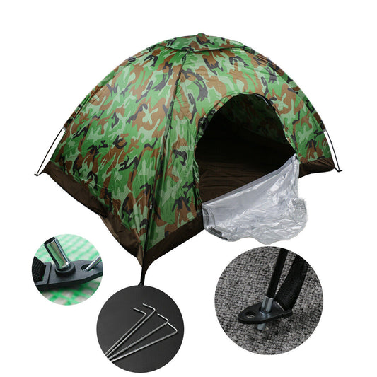 UK Local 2-3 Man Automatic Instant Double Layer-Up Camping Tent Waterproof Outdoor