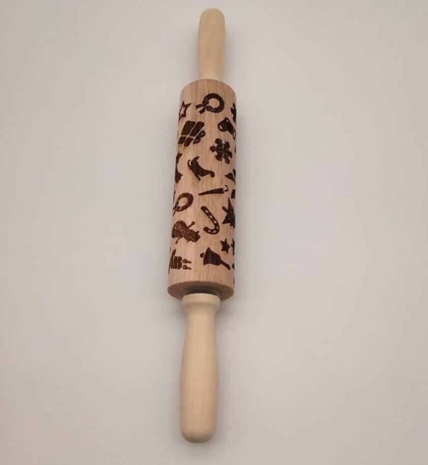 USA Local Rolling Pin Christmas Embossing