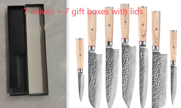 US Local Damascus Steel Hand Kitchen Knife