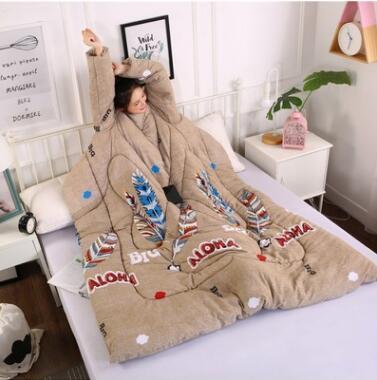 US Local Winter Lazy Quilt with Sleeves