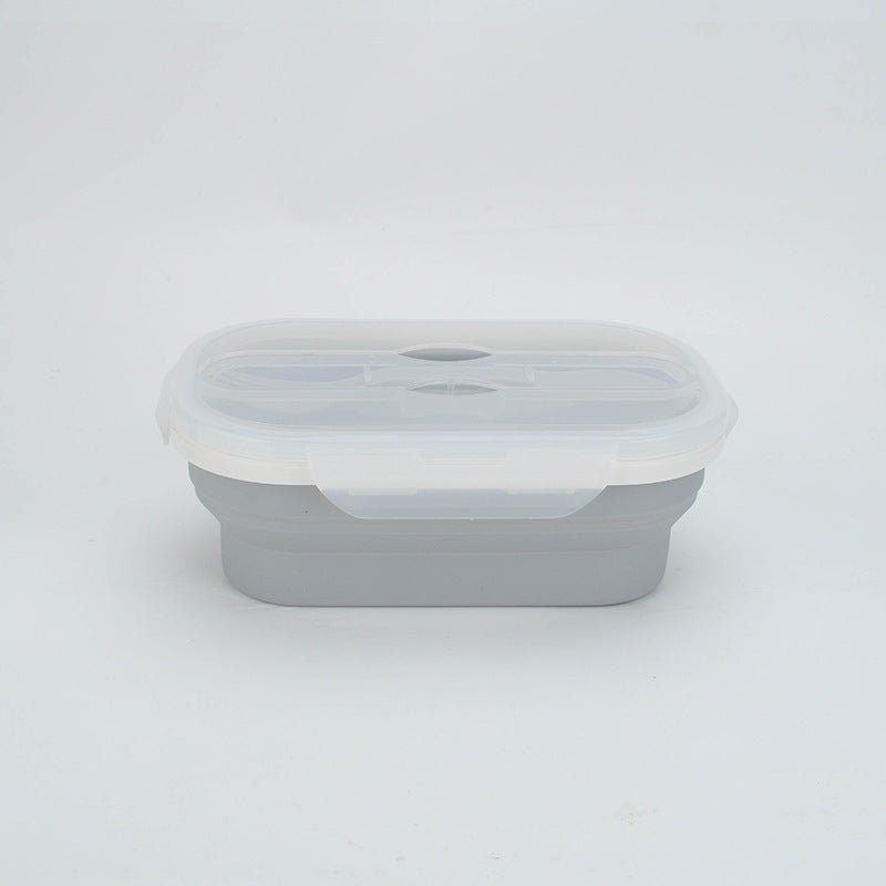 USA Local Portable foldable silicone lunch box