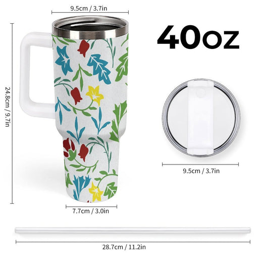 PHDT00136 POD US Local Tumbler 40 oz Large Capacity Car Cup Cut Flowers