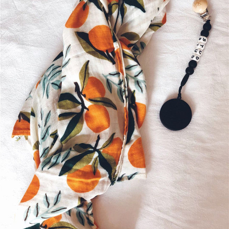 US Local Reactive Printed Bamboo Cotton Gauze Blanket