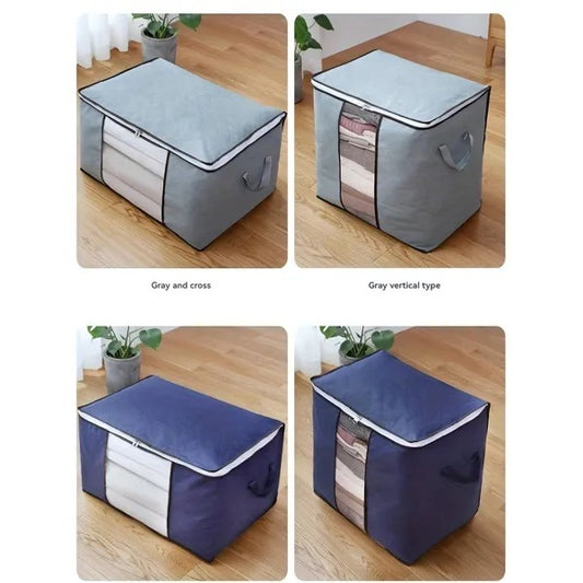 US Local 2-Pack Large Storage Bags With Clear Window Reinforced Handles