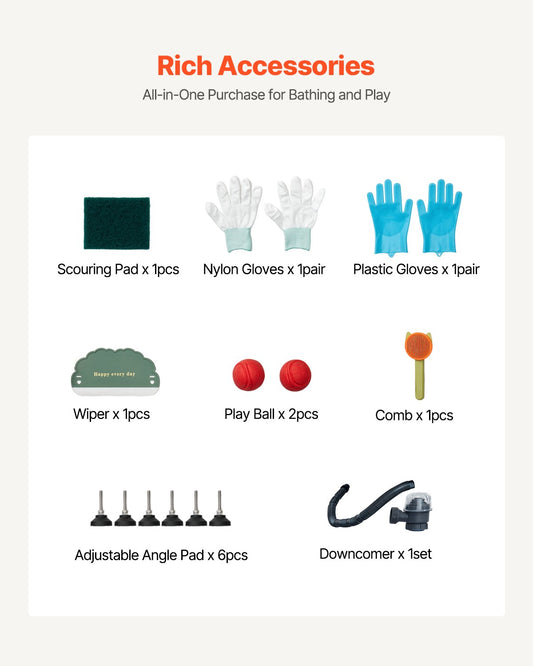 US Local 34 Dog Grooming Bath Tub Stainless Steel W Stairs Faucet Showerhead