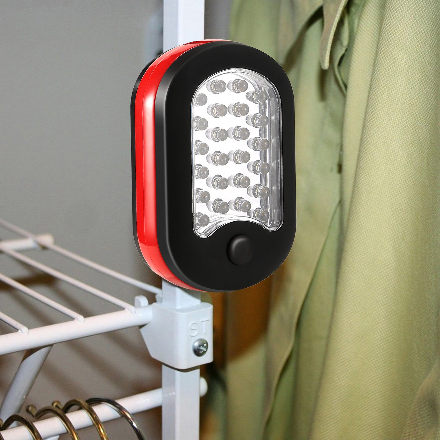 US Local 1Pc Magnetic LED Work Light With Hook Compact Flashlight For Camping Hiking Emergency