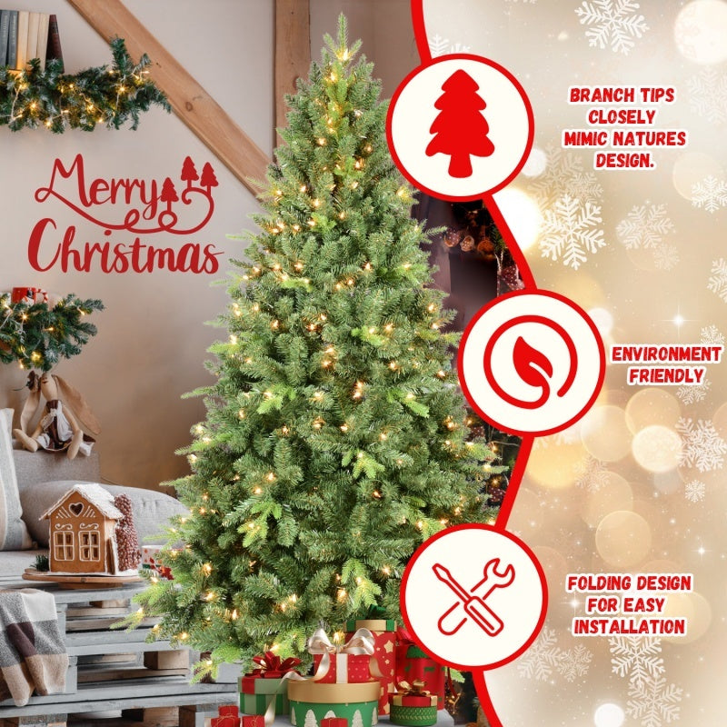 US Local PE, PVC Christmas Tree, Green