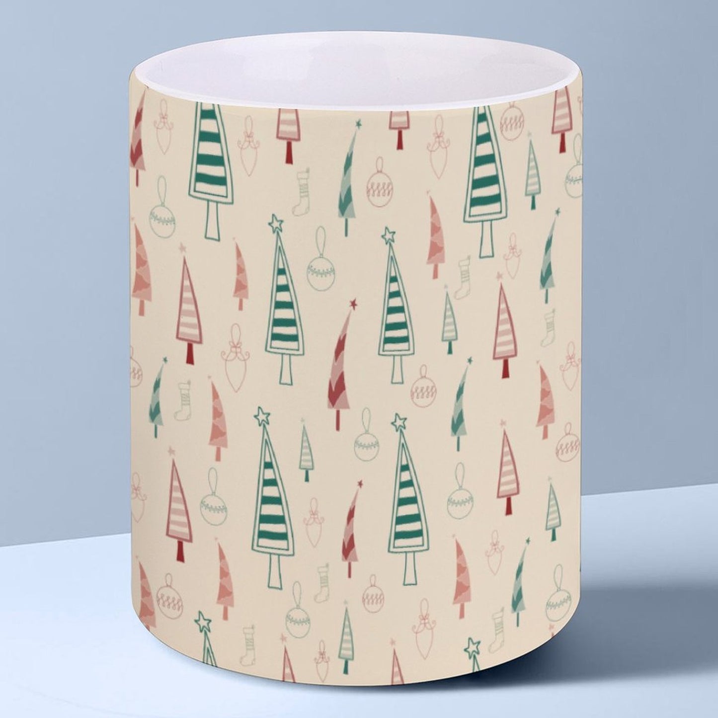 POD US Local White mug with full print, Christmas Tree 0044