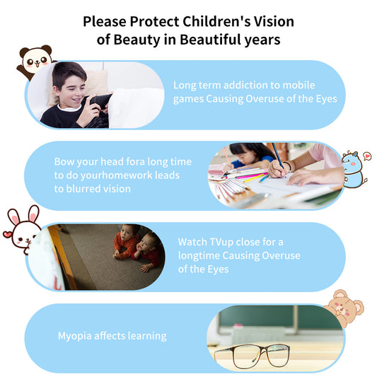US Local Smart Foldable Kids Eye Massager Bluetooth Heat Vibration Relief For Screen Fatigue