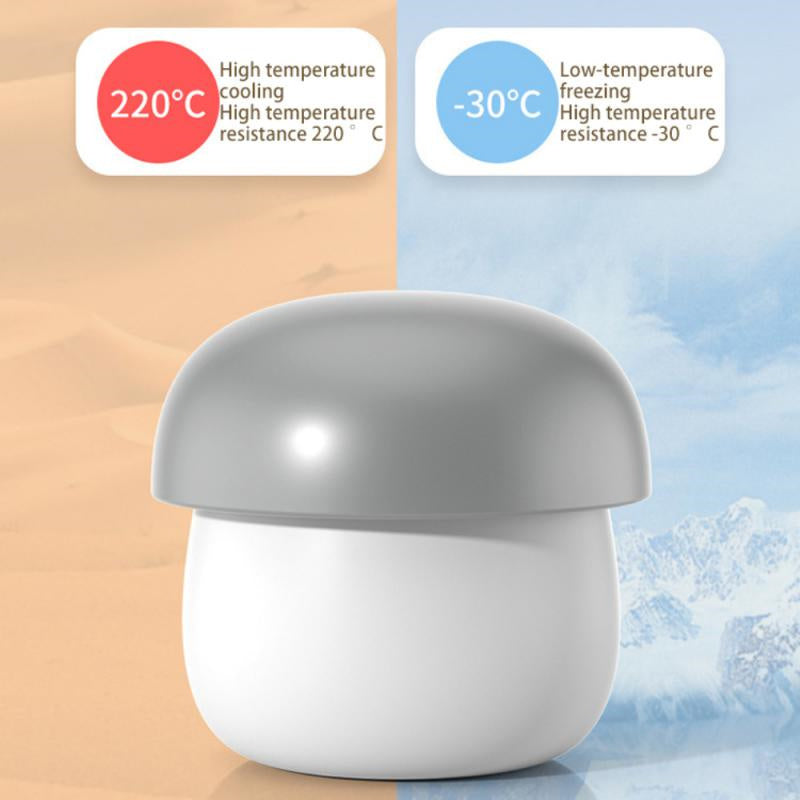 USA Local Ice Block Mold Silicone Mushroom Ice Cup Frozen Refrigerator Ice Grid Box Durable Easy Demould Bucket Homemade Crushed Ice Maker Ktichen Gadgets
