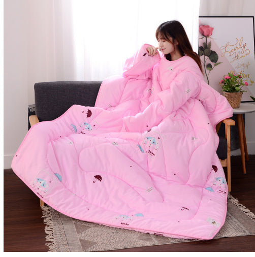 US Local Winter Lazy Quilt with Sleeves