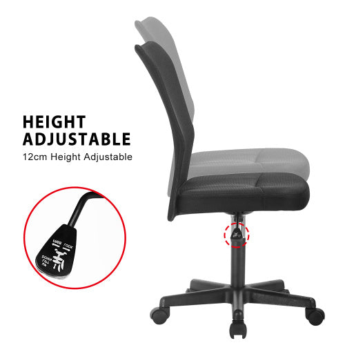 UK Local Mesh High Back Executive Adjustable Swivel Office Chair Lumbar Support Computer Desk Chair Black