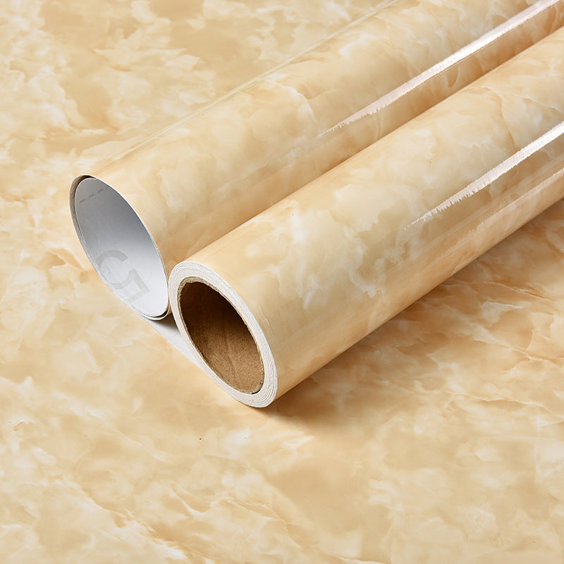 USA Local Imitation Marble Pattern Waterproof And High Temperature Resistant Kitchen Furniture Renovation Wallpaper