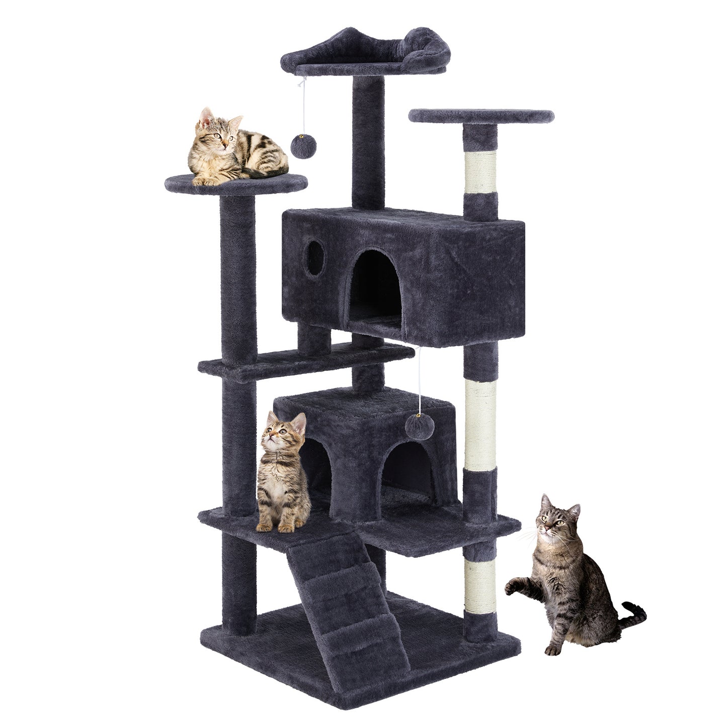 US Local Multi Functional Cat Treehouse Cat Climbing Frame