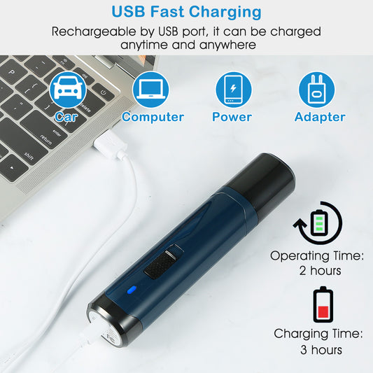 US Local 1Pc Dog Nail Grinder 2 Speeds Quiet USB Rechargeable Pet Nail Grinder Professional Pet Nail Trimmer Cordless Paws Grooming & Smoothing Claw Care For Small Medium Large Dogs & Cats