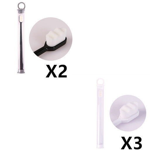 USA Local Ultra-fine Toothbrush Super Soft Bristle Deep Cleaning Brush Portable For Oral Care Tools Teeth Care Oral Cleaning Travel
