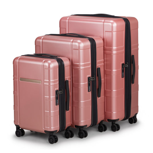 US Local Three In One Set Of Double Wheel Silent Wheels With Dry Wet Separation Compartment ABS PC Luggage