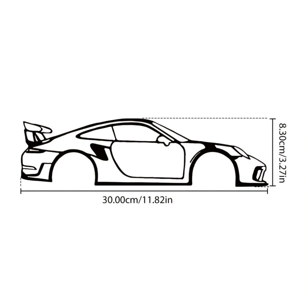 US Local CIFbuy™ Premium Iron Exquisite Unique Metal Wall Adornment - High-Speed Car Art for Children's Rooms, Kindergartens, Living Rooms, Nurseries & Bedrooms, Ideal for Memorable Halloween Look as Wall Scul
