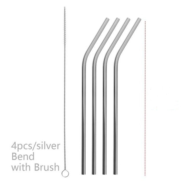 USA Local Colourful Reusable Stainless Steel Straws