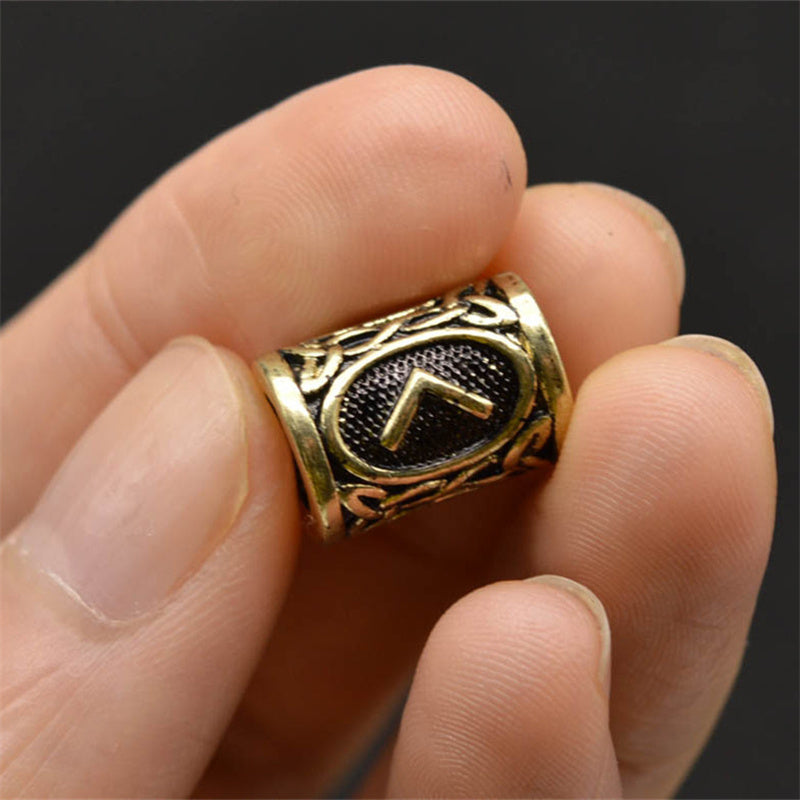 USA Local Set Of Viking Rune Beard Beads