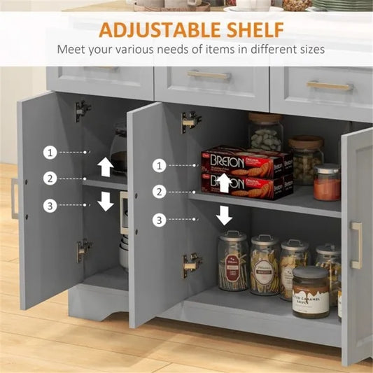 US Local Kitchen Cabinet-Gray