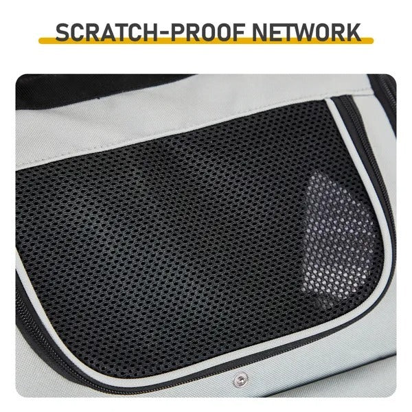 US Local Pet Carrier Backpack, Expandable Cat Dog Carrier With Back Extension, Breathable Mesh Travel Backpack For Small Dogs Cats, Soft-Sided Pet Backpack Holds Up To 26 Lbs