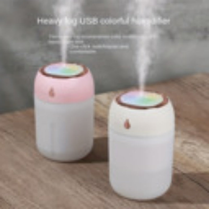 US Local Portable Mini Humidifier, 220ml,Small Cool Mist Humidifier, USB Personal Desktop Humidifier For Bedroom Travel Office Home Random Colors