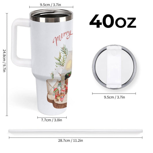 PHDT00335 POD US Local Tumbler 40 oz Large Capacity Car Cup Christmas, Gingerbread Man