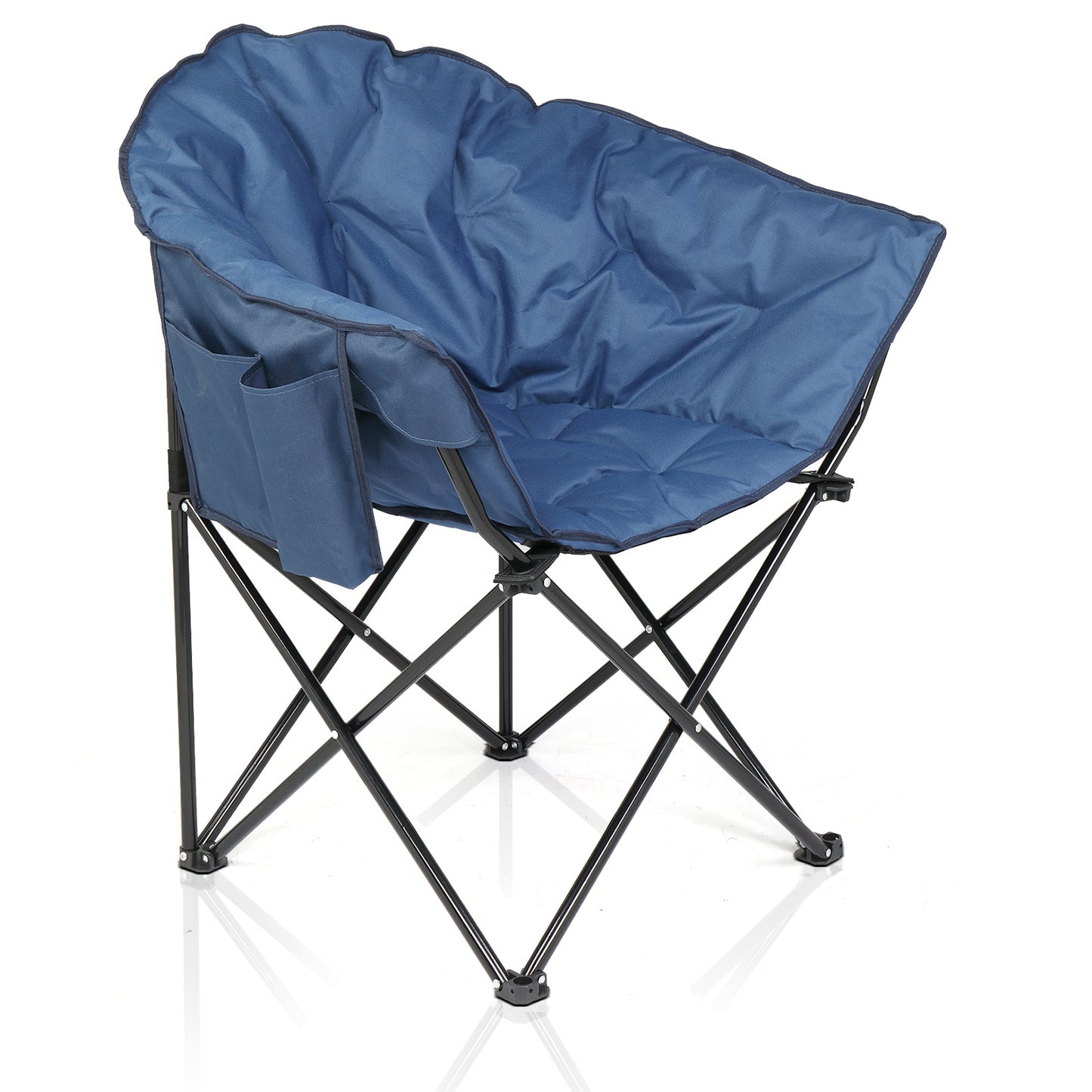 US Local Blue Camping Chair Steel Pipe 120kg