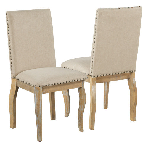 US Local 4 Wooden Cushioned Dining Chairs