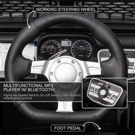 US Local 12V Battery Powered Kids Ride On Car Off Road Truck Toy w/ Parent Remote