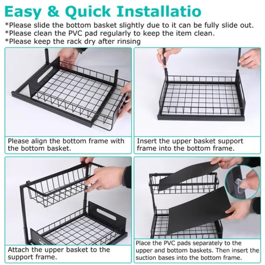 US Local 2 Tier Under Sink Organizers